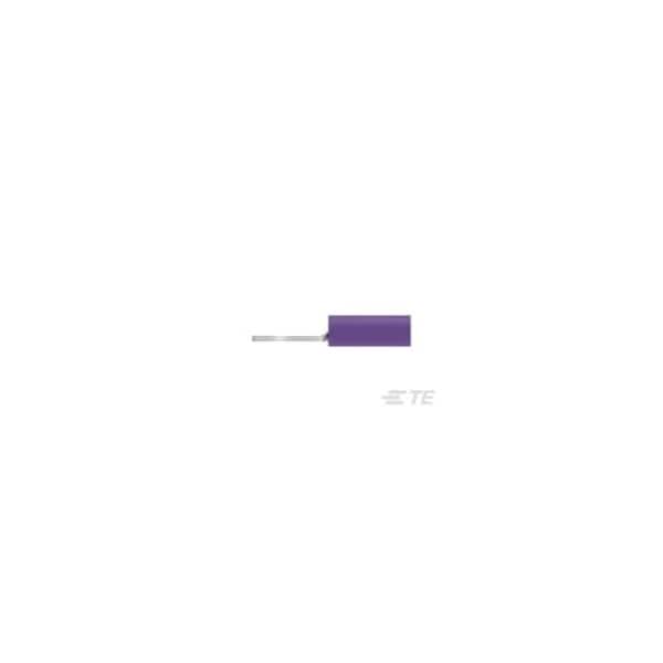 Te Connectivity Ring Terminal, #6 Stud Size, 0.65 mm², 300 V, Nylon Insulated, Purple 152895 - main
